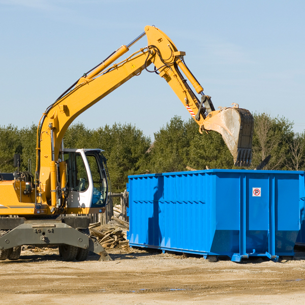 are there any restrictions on where a residential dumpster can be placed in Starkville